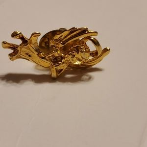 Pin,Tie Pin, Angel with halo, goldtone finish